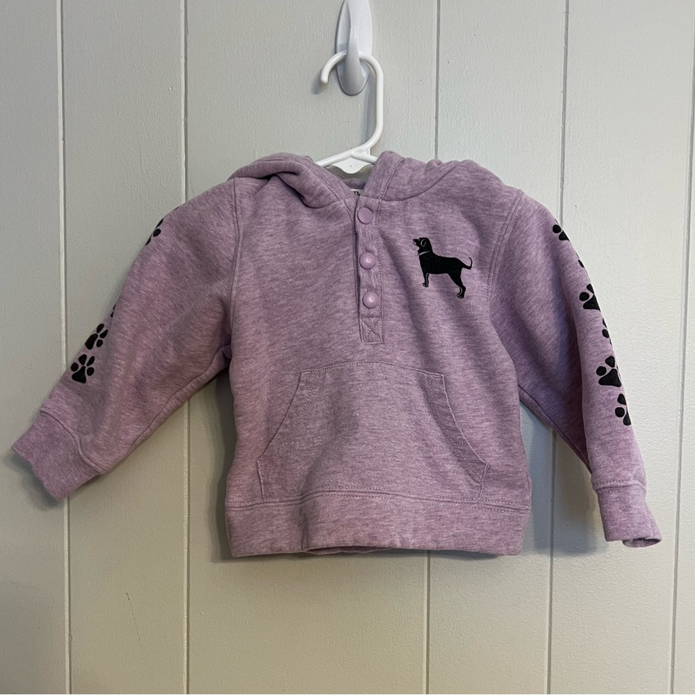 Black dog hoodie size‎ 12 M